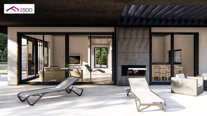 Проект дома Ux168 - 7 Одноэтажные дома в Украине