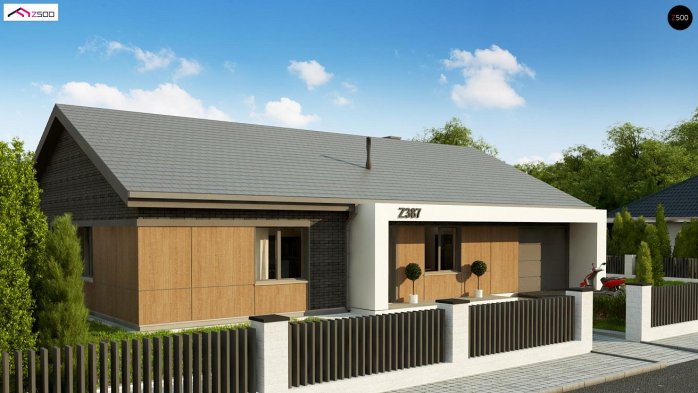 Проєкт будинку U387 k - Одноповерхові дома в Україні