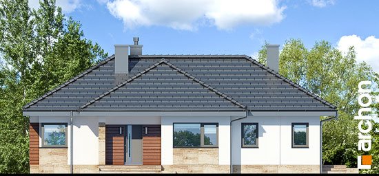 Проект дома Дом в грушках - 3 Одноэтажные дома в Украине