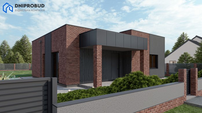 Проект дома DB 28 - 4 Одноэтажные дома в Украине