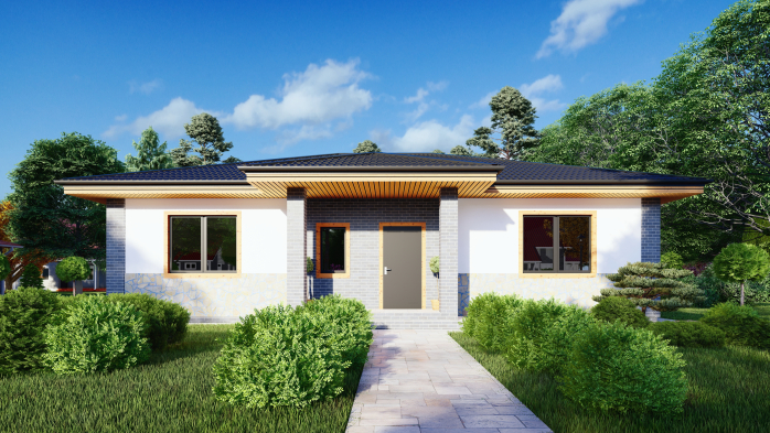 Проєкт будинку DBT 403 - Одноповерхові дома в Україні