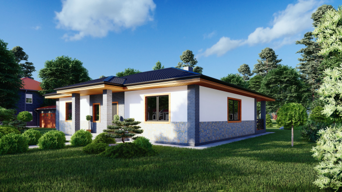 Проєкт будинку DBT 403 - Одноповерхові дома в Україні