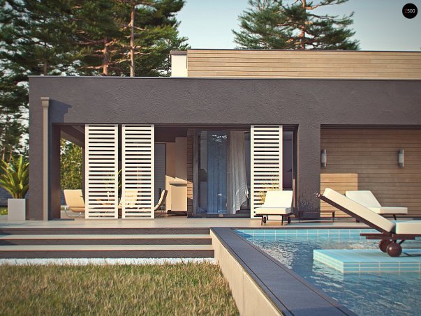 Проєкт будинку Ux65 + - Одноповерхові дома в Україні