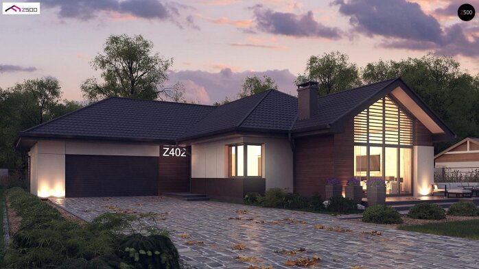 Проєкт будинку U402 - Одноповерхові дома в Україні