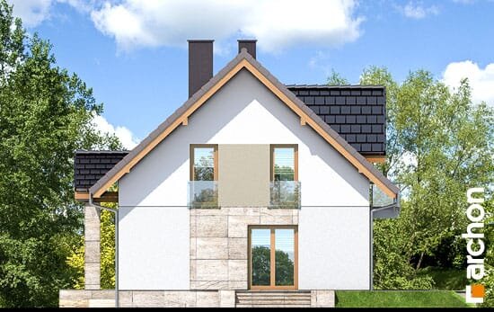 Проект дома Дом в клубнике 3 - 4 С мансардным этажом дома в Украине