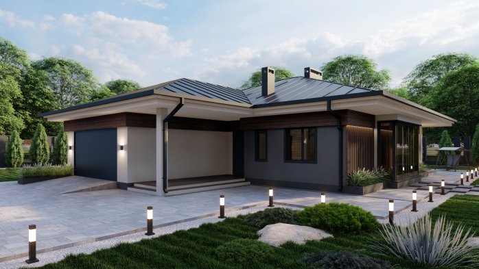 Проект дома DB 39 - 1 Одноэтажные дома в Украине