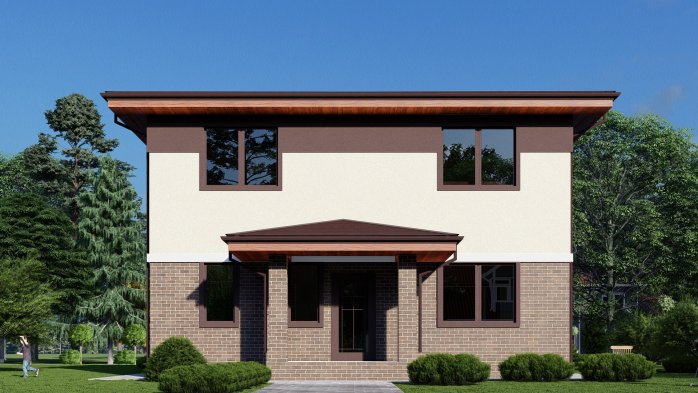 Проєкт будинку DBT 520 - Двоповерхові дома в Україні