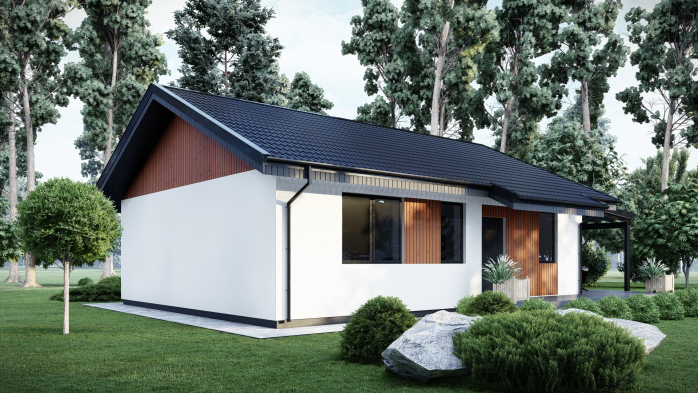 Проєкт будинку DBT 552 - Одноповерхові дома в Україні