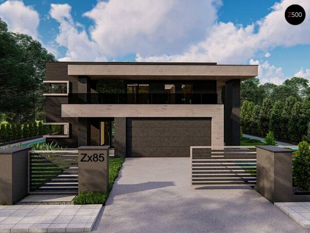 Проєкт будинку Ux85 - Двоповерхові дома в Україні