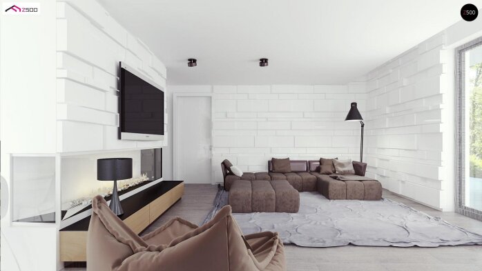 Проект дома Ux55 - 4 Двухэтажные дома в Украине