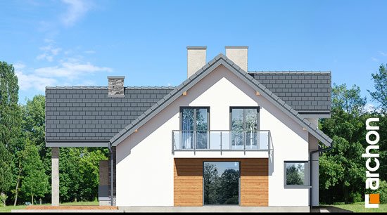 Проєкт будинку Будинок в ветіверії - З мансардним поверхом дома в Україні