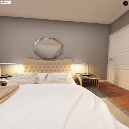 Проєкт будинку U128 - З мансардним поверхом дома в Україні