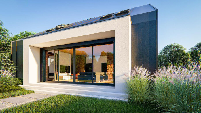 Проєкт будинку U416 - З мансардним поверхом дома в Україні