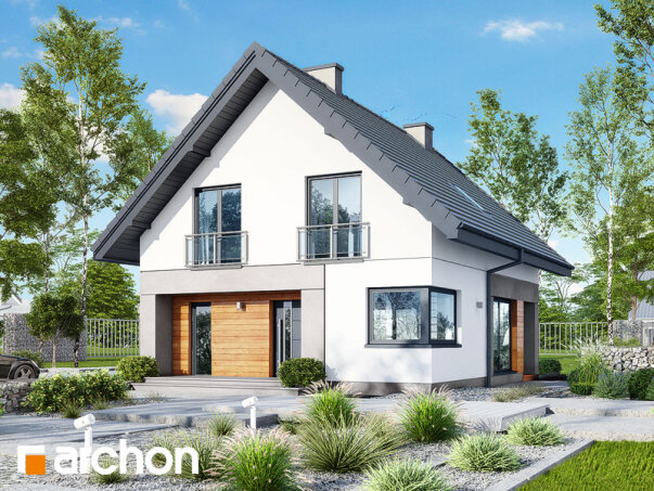 Проект дома Дом в топазах - 1 С мансардным этажом дома в Украине