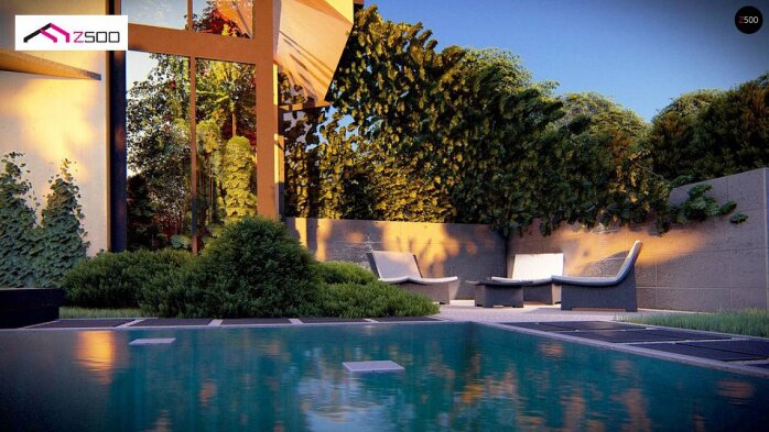 Проект дома U470 - 7 С мансардным этажом дома в Украине