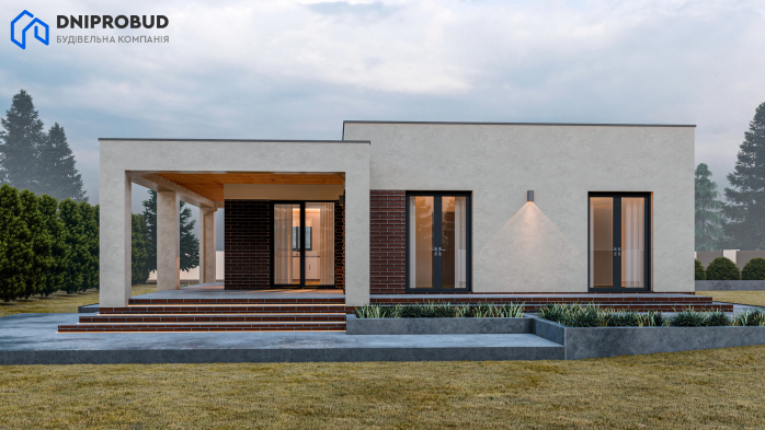 Проєкт будинку DB 52 - Одноповерхові дома в Україні