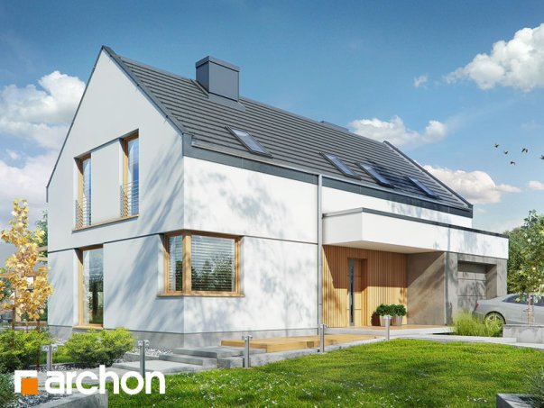 Проект дома Дом в журавках 8 - 1 С мансардным этажом дома в Украине