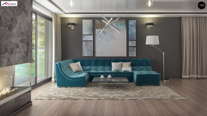 Проєкт будинку Ux107 - Двоповерхові дома в Україні