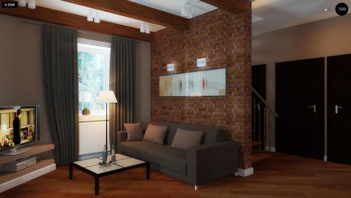 Проєкт будинку U3 - З мансардним поверхом дома в Україні