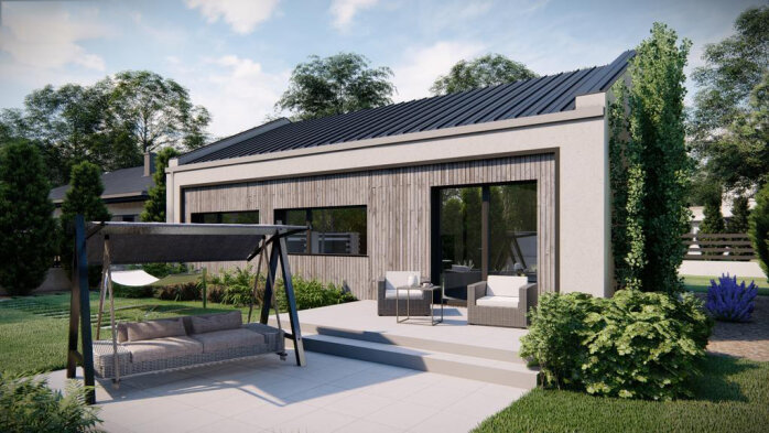 Проєкт будинку U514 - Одноповерхові дома в Україні