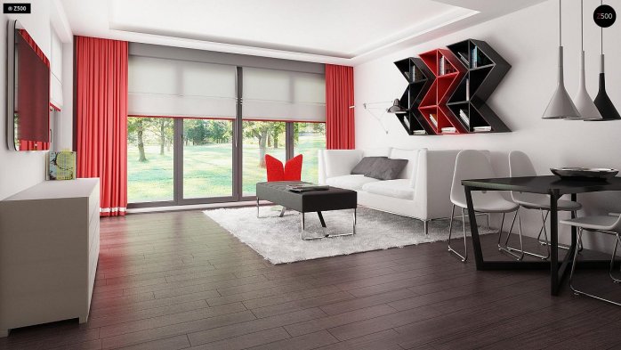 Проєкт будинку Ux117 - Одноповерхові дома в Україні