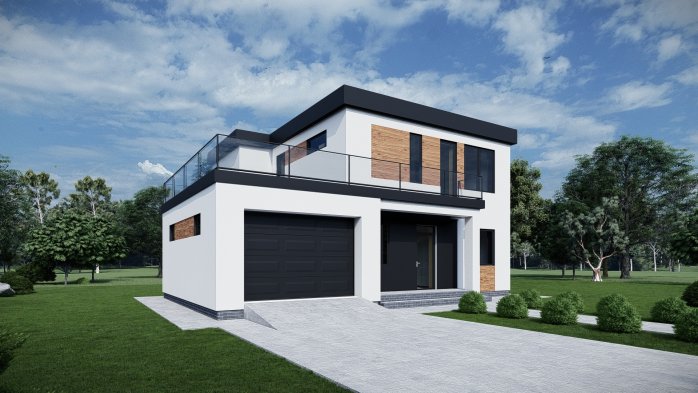 Проєкт будинку DBT 592 - Двоповерхові дома в Україні