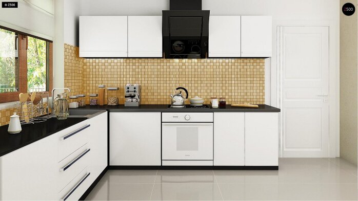 Проект дома U183 - 9 С мансардным этажом дома в Украине