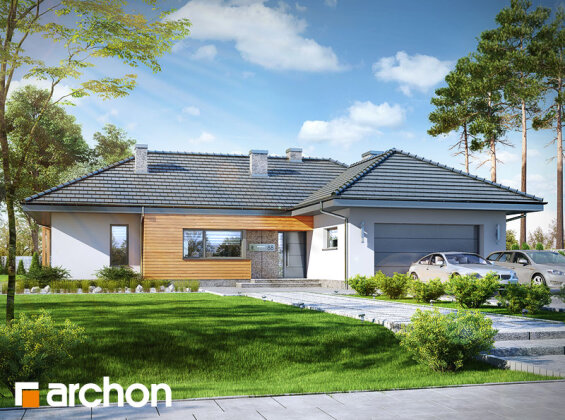 Проект одноповерхового будинку із 4 спальнями 2262