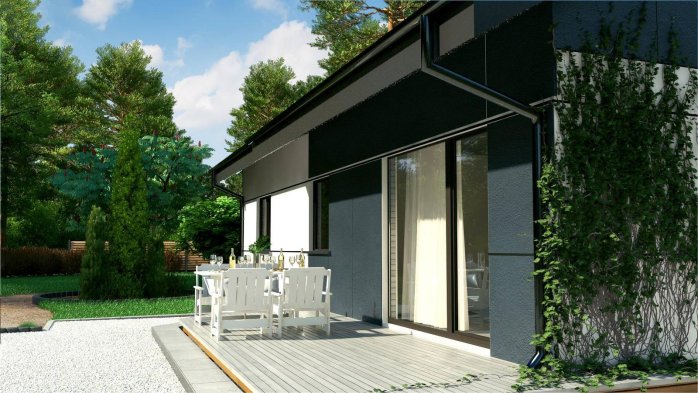 Проєкт будинку U454 v1 - Одноповерхові дома в Україні