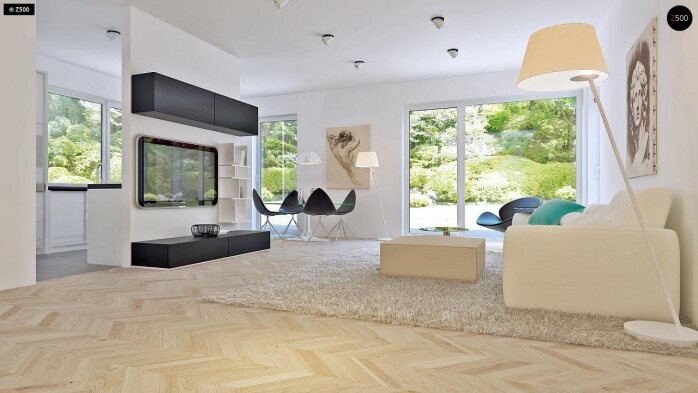 Проект дома U295 k - 6 Двухэтажные дома в Украине