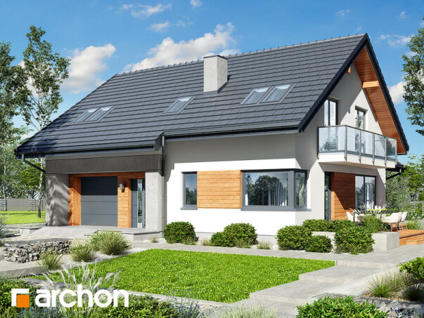 Проект дома Дом в аурорах 7 - 2 С мансардным этажом дома в Украине