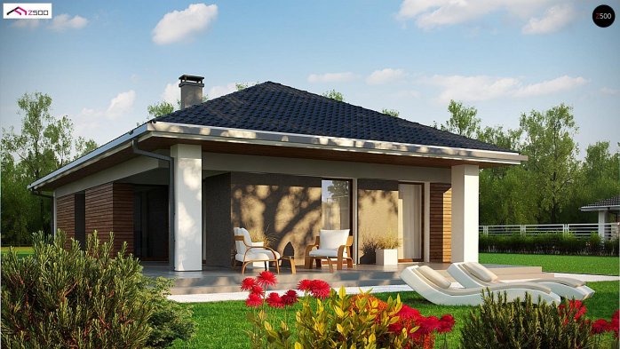 Проект дома U366 - 5 Одноэтажные дома в Украине