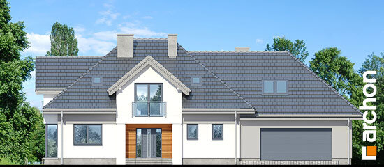 Проект дома Дом в сливах 4 (Г2) - 3 С мансардным этажом дома в Украине