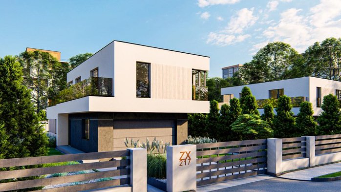 Проєкт будинку Ux217 - Двоповерхові дома в Україні