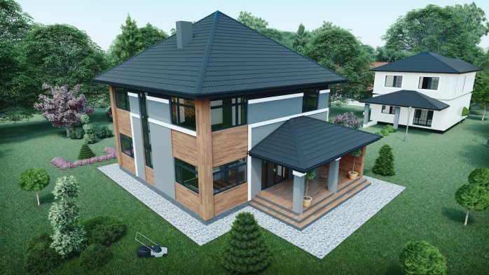 Проєкт будинку DBT 309 - Двоповерхові дома в Україні