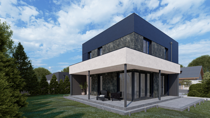 Проект дома Db 18 - 6 Двухэтажные дома в Украине