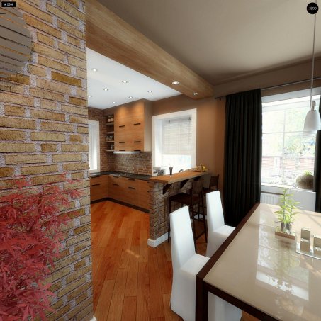 Проєкт будинку U3 - З мансардним поверхом дома в Україні