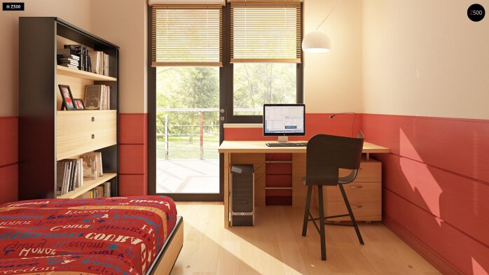 Проект дома Ux24 a k - 12 Двухэтажные дома в Украине