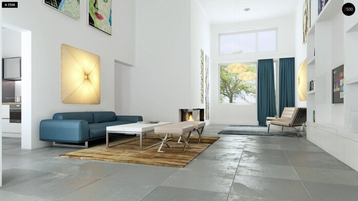 Проект дома Ux34 - 3 Одноэтажные дома в Украине