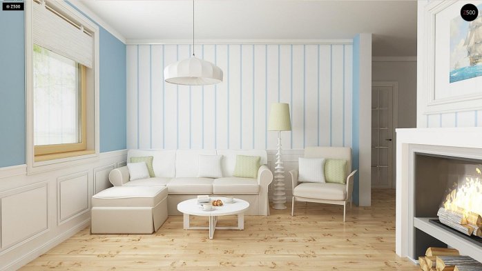 Проект дома U14 w - 2 С мансардным этажом дома в Украине