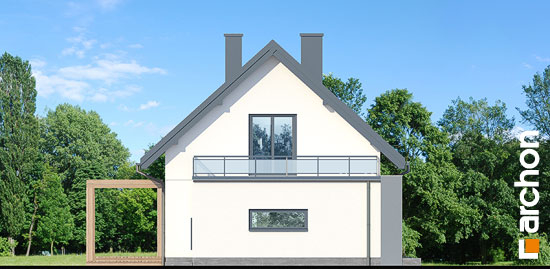 Проєкт будинку Будинок в хлорофітумі 12 (Г) - З мансардним поверхом дома в Україні