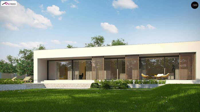 Проєкт будинку Ux72 - Одноповерхові дома в Україні