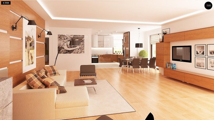 Проект дома U281 - 5 Одноэтажные дома в Украине