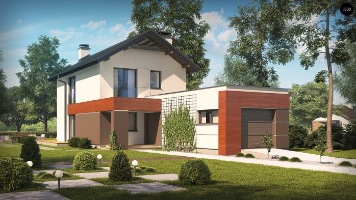 Проект дома U297 GF - 1 Двухэтажные дома в Украине