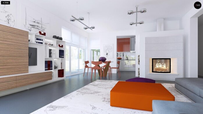 Проєкт будинку U204 bg - Одноповерхові дома в Україні