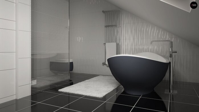 Проект дома U119 - 11 С мансардным этажом дома в Украине