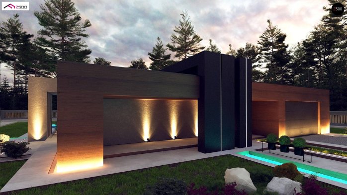 Проєкт будинку Ux158 - Одноповерхові дома в Україні