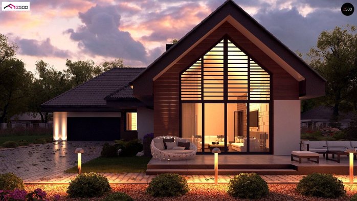 Проєкт будинку U402 B+ - Одноповерхові дома в Україні