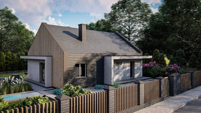 Проєкт будинку U413 - Одноповерхові дома в Україні