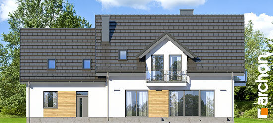 Проєкт будинку Будинок в рододендронах 26 (Г2) - З мансардним поверхом дома в Україні